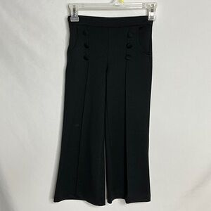 Gabby Wide Leg Black Pants Girls 7
